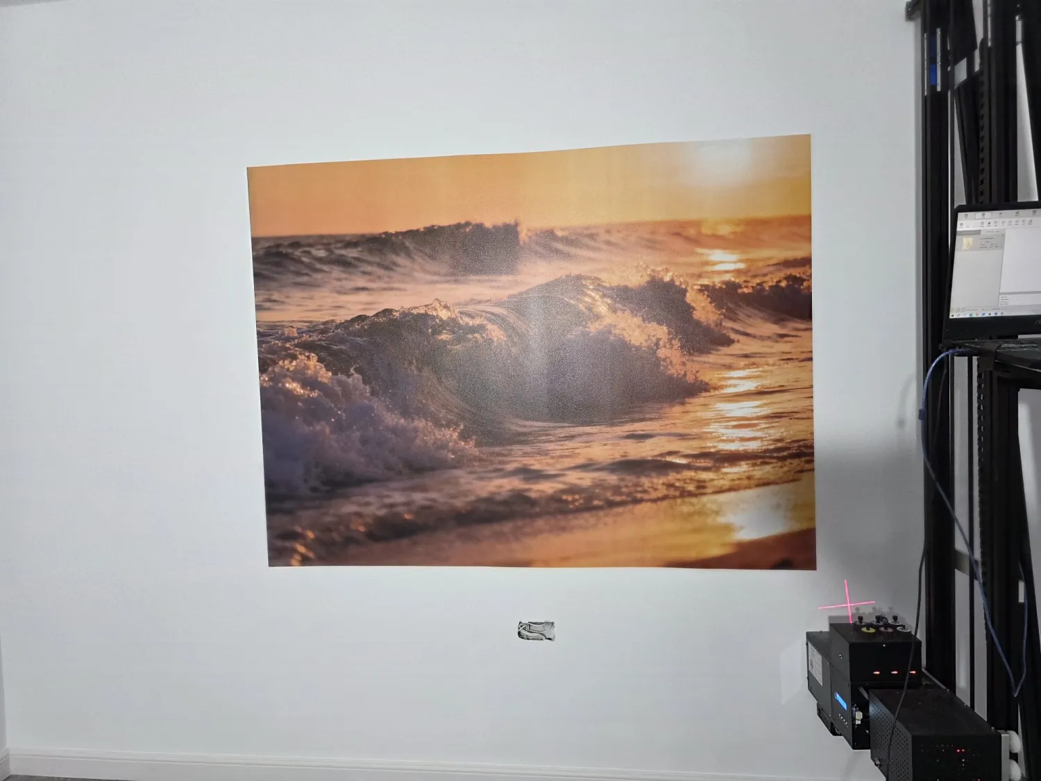 Val de ocean la apus — wall printing realizat de LUX PRINT DECOR