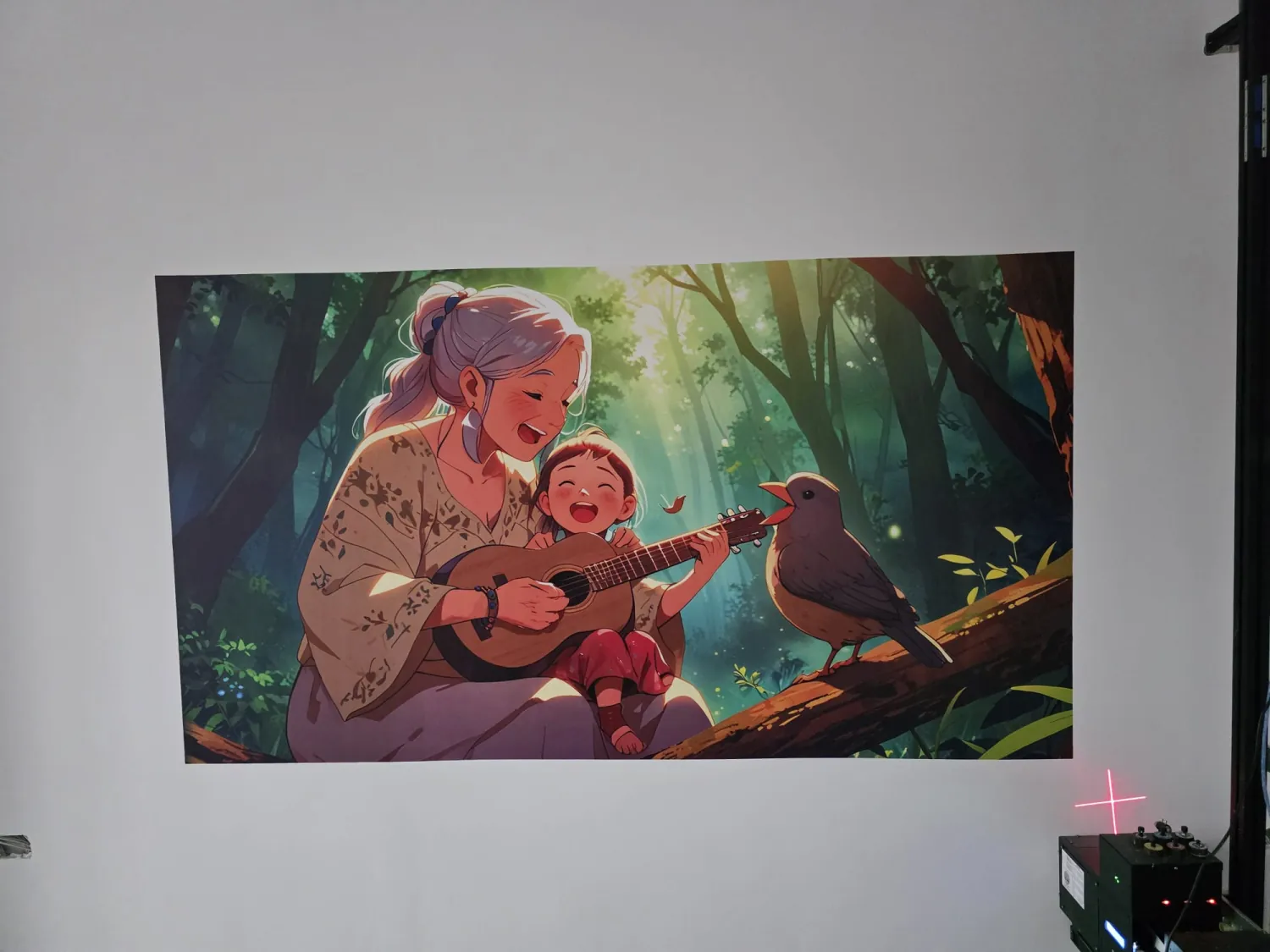 Poveste în pădurea fermecată — wall printing realizat de LUX PRINT DECOR