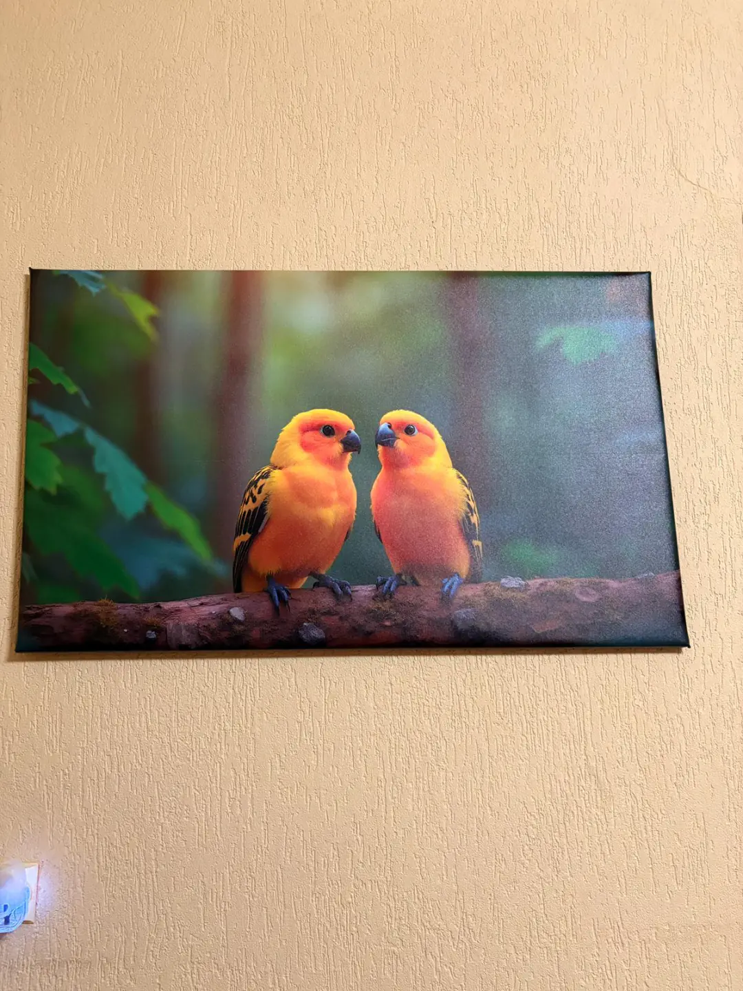 Papagali colorați — tablou canvas printat de LUX PRINT DECOR